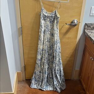 Free people sun-drenched printed maxi dress